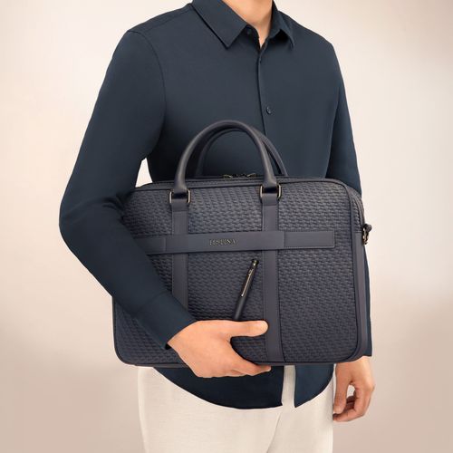 Document bag Interlace Navy - 7