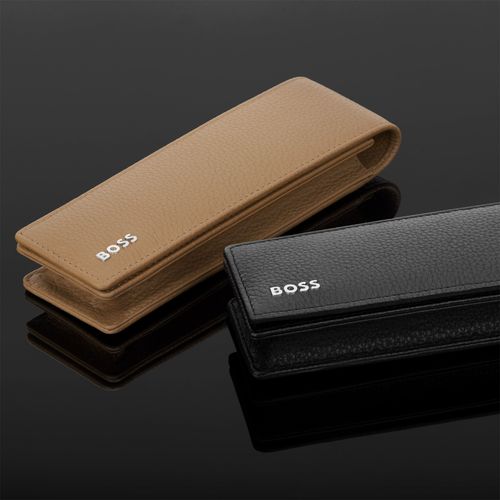 Double pen pouch Classic Grained Black - 7