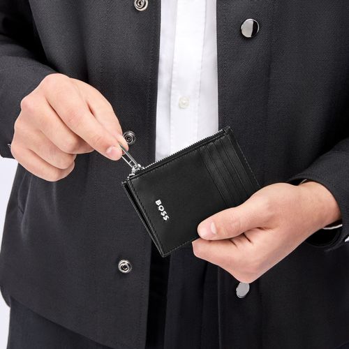 Card holder zip Classic Smooth Black - 6