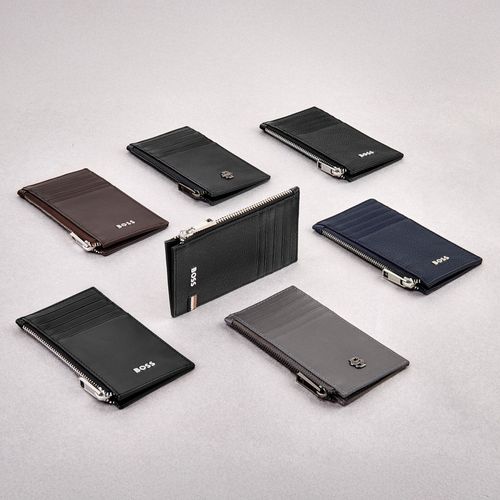 Card holder zip Classic Grained Black - 7