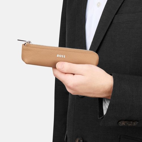 Small pen case Classic Grained Camel - 5