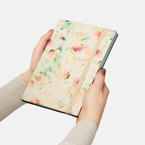 Notebook A5 Tie-dye Flower Cream Lined - 7