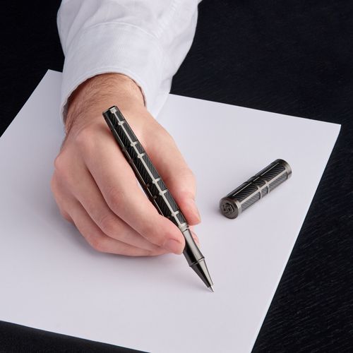 Rollerball pen Frame Grid Black & Gun - 9