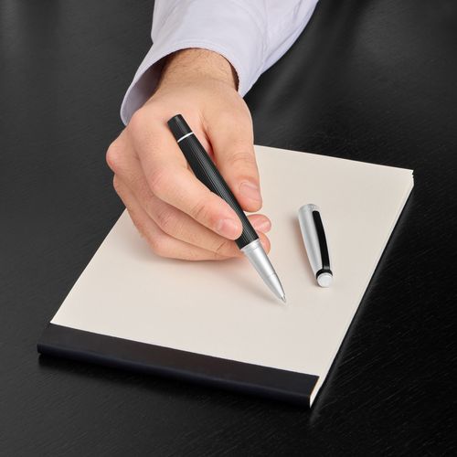 Rollerball pen Benson Black & Chrome - 8