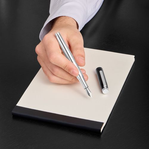 Fountain pen Rivington Black & Chrome - 10