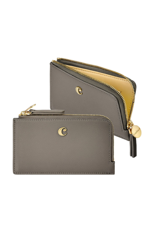 Card holder Séraphine Taupe - 1