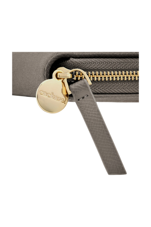 Zipped wallet Séraphine Taupe - 2