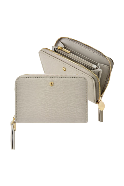 Zipped wallet Séraphine Light Grey - 1