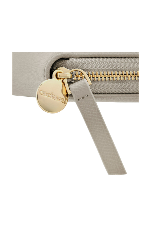 Zipped wallet Séraphine Light Grey - 2