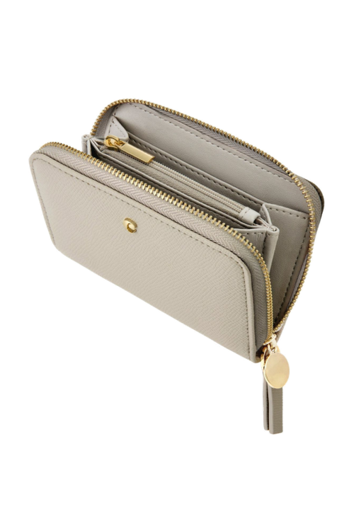 Zipped wallet Séraphine Light Grey - 4