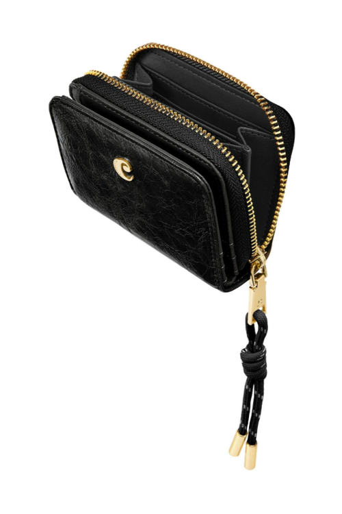 Card wallet with flap Philomène Black - 4