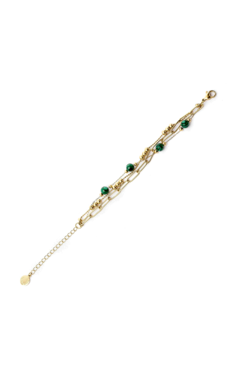 Bracelet Andrea Gold/ Green - 2