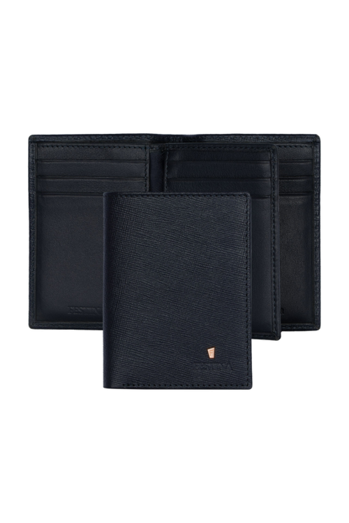Card holder with flap Chronobike Navy - 1