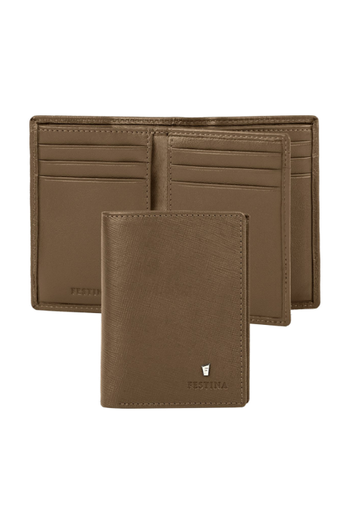 Card holder with flap Chronobike Camel - 1