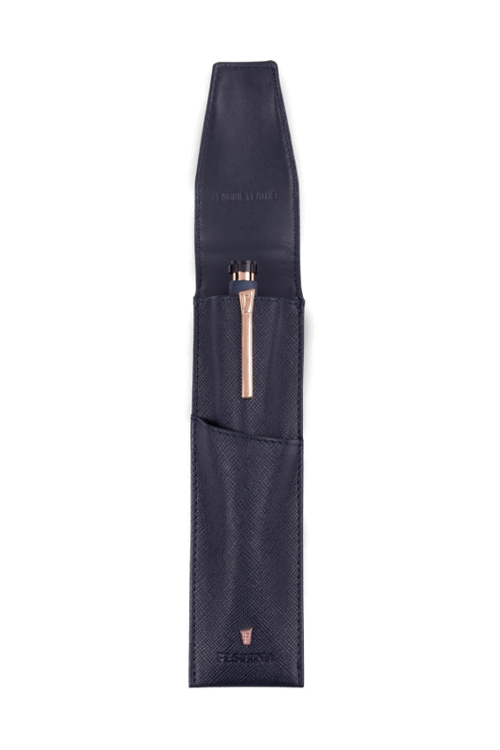 Writing instruments-case Chronobike Navy & Rosegold - 2