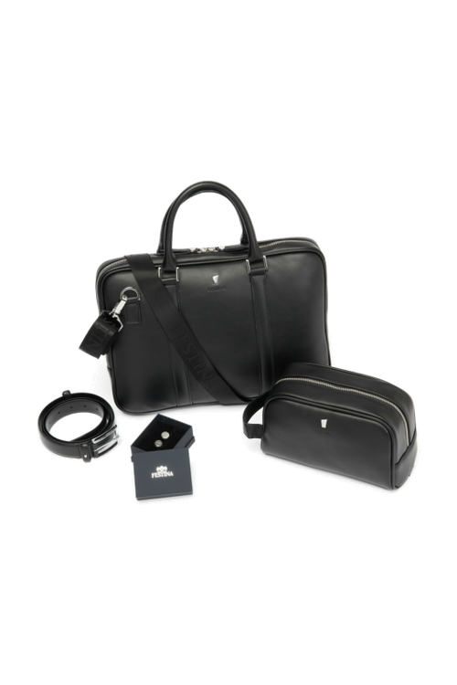 Set Festina (cufflinks, belt, cosmetic bag & computer bag)