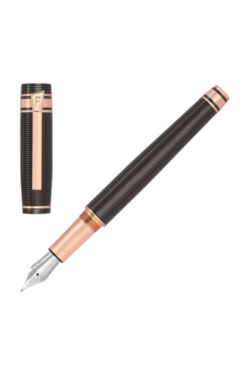 Fountain pen Bold Stripe Gun & Rosegold - 1