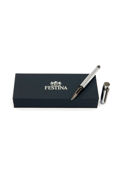 Rollerball pen Bold Stripe Chrome & Gun - 7