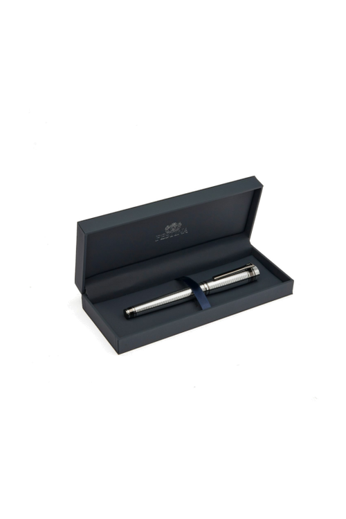 Rollerball pen Bold Stripe Chrome & Gun - 8