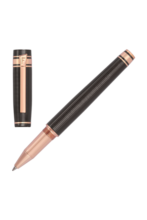 Rollerball pen Bold Stripe Gun & Rosegold - 1