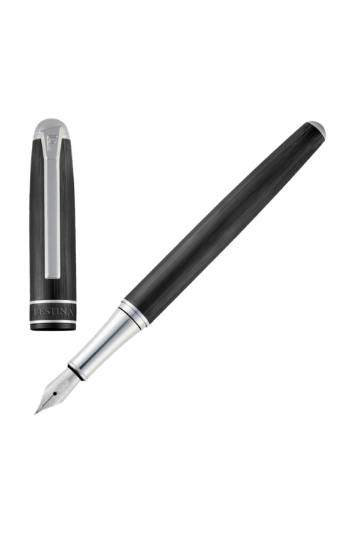 Fountain pen Classicals Brushed Black & Chrome - 1
