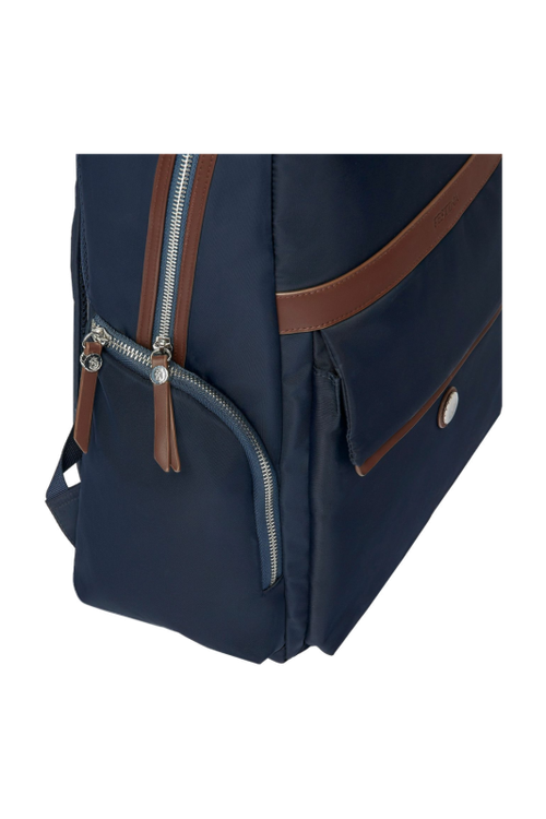 Backpack Button Navy & Brown - 3