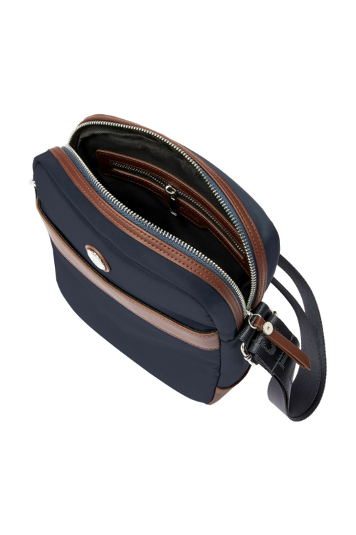 Reporter bag Button Navy & Brown - 2
