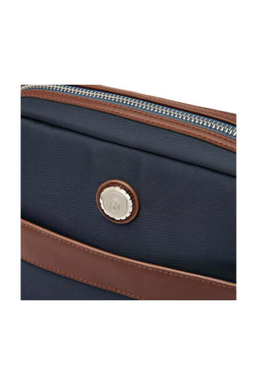 Reporter bag Button Navy & Brown - 3