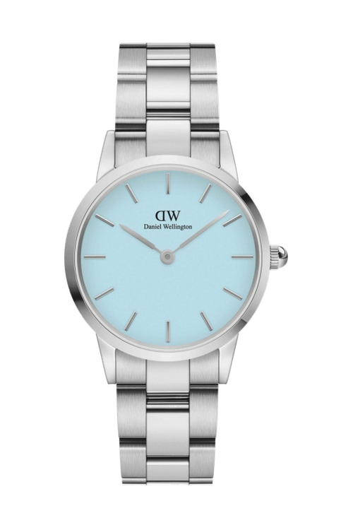 Horloge Iconic Link Silver&Pastel-blue D28