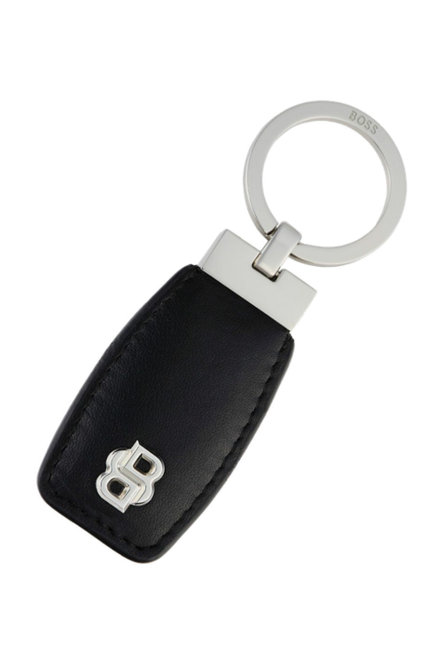 Breloczek na klucze Double B Black & Chrome
