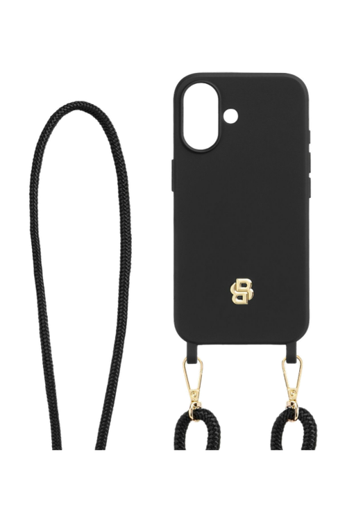Case for iPhone 16 Double B Black & Gold - 1