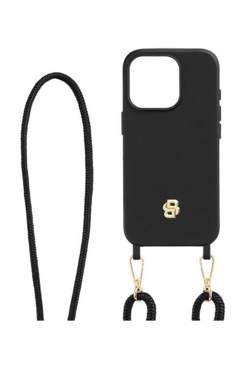 Case for iPhone 16 Pro Double B Black & Gold - 1