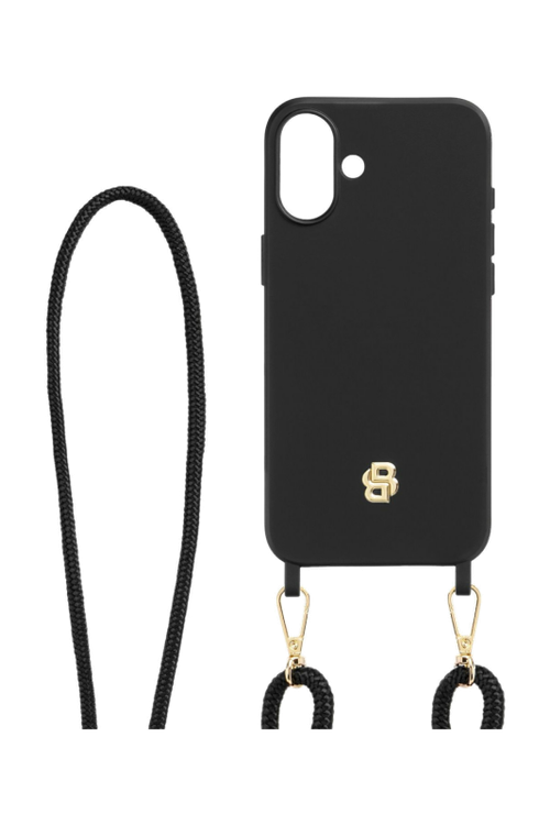 Case for iPhone 16 Plus Double B Black & Gold - 1