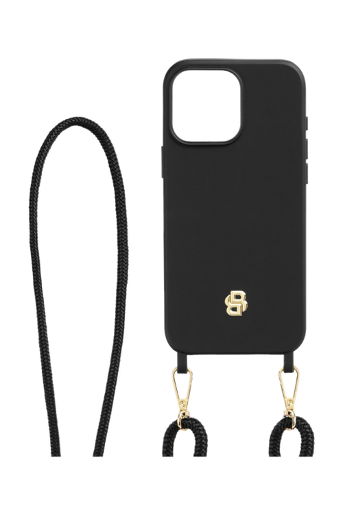 Case for iPhone 16 Pro Max Double B Black & Gold - 1