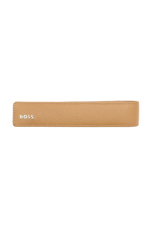 Single pen pouch Classic Grained Camel - 1