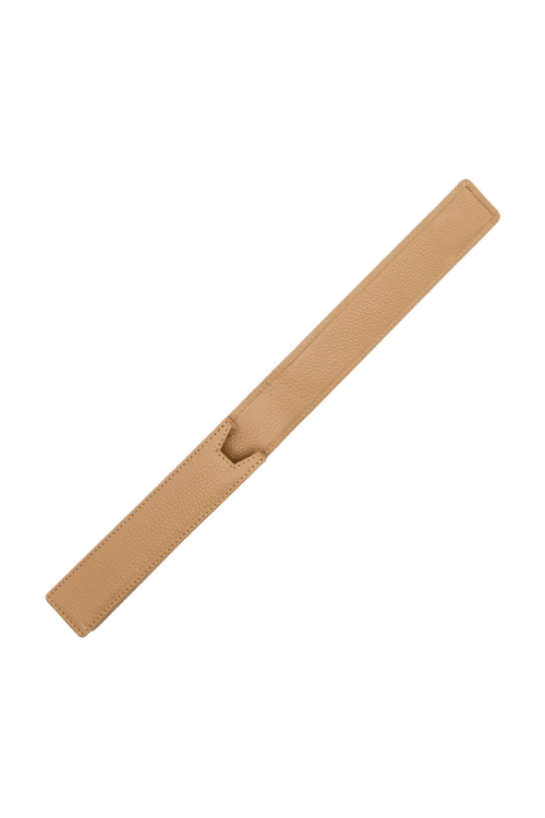 Single pen pouch Classic Grained Camel - 2