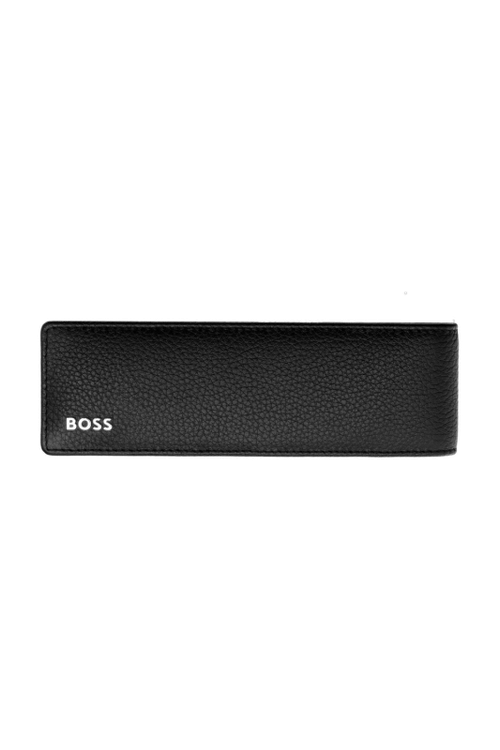 Double pen pouch Classic Grained Black - 1