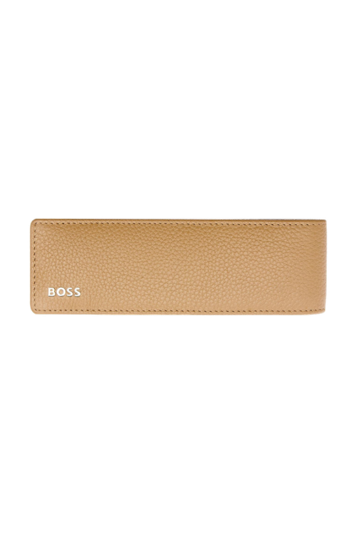 Double pen pouch Classic Grained Camel - 1