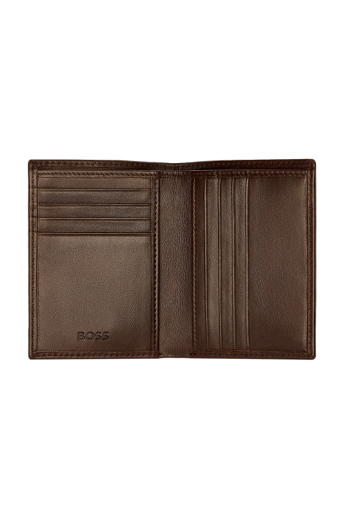 Folding card holder Classic Smooth Brown - 2