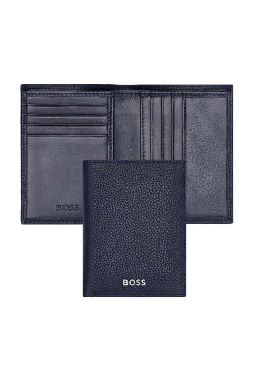 Folding card holder Classic Grained Navy - 1