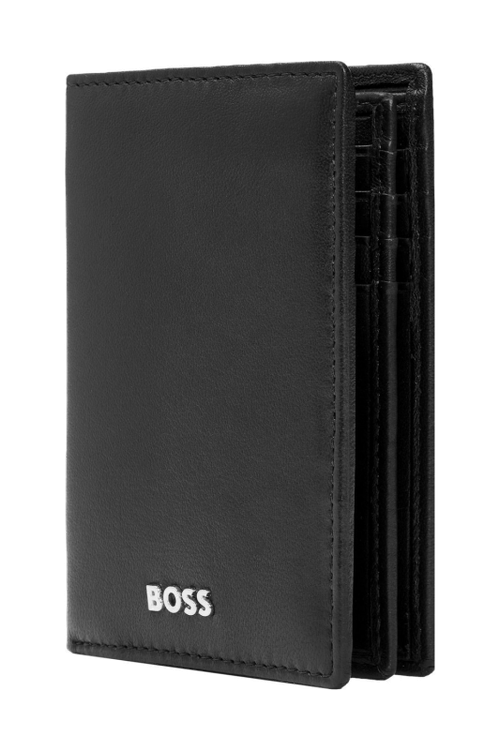 Card holder trifold Classic Smooth Black - 3