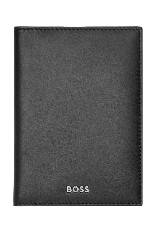 Card holder trifold Classic Smooth Black - 4