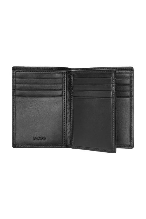 Card holder trifold Classic Smooth Black - 5