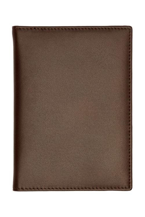 Trifold card holder Classic Smooth Brown - 6