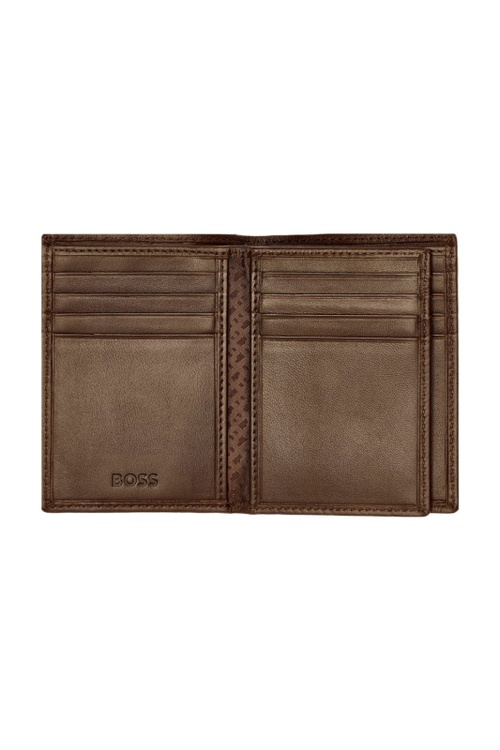 Trifold card holder Classic Smooth Brown - 3