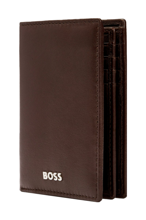 Trifold card holder Classic Smooth Brown - 5