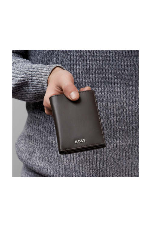 Trifold card holder Classic Smooth Brown - 7
