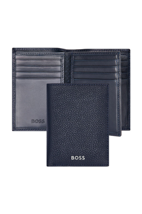 Card holder Trifold Classic Grained Navy - 1