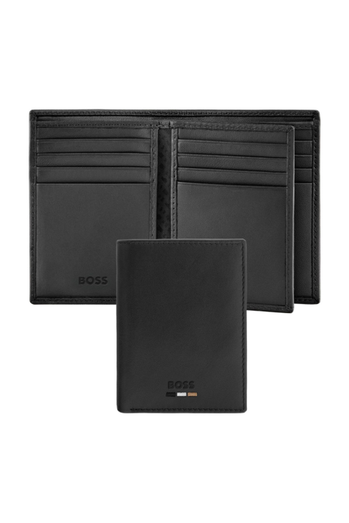 Card holder with flap Emblematic Black - 1