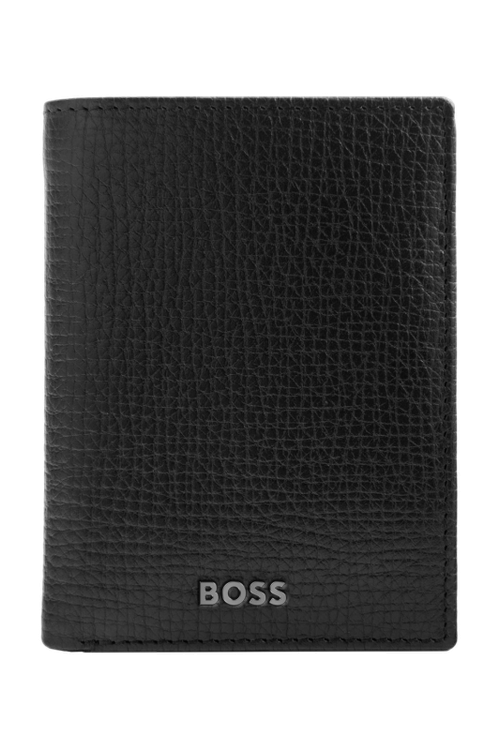 Card holder with flap Grid Black - 2